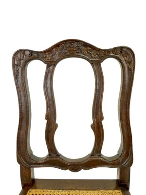 Chairs with Rattan Braid, France, 1750s, Set of 4-CXC-982712