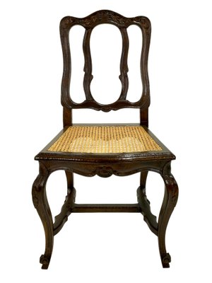 Chairs with Rattan Braid, France, 1750s, Set of 4-CXC-982712