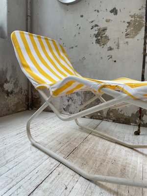 Chaise Longue in Yellow and White-LCU-991809