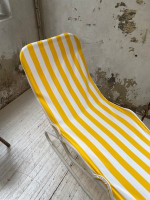 Chaise Longue in Yellow and White-LCU-991809