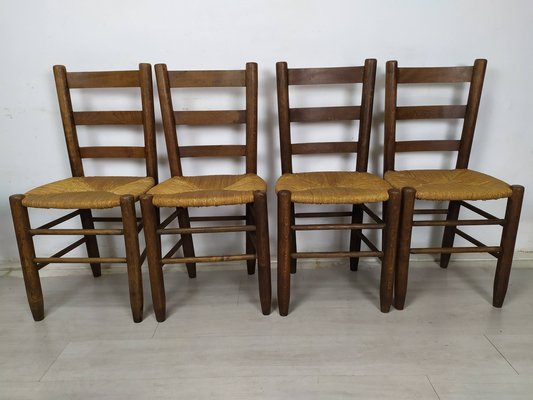 Chalet Style Chairs by Charlotte Perriand, 1960s, Set of 4-EAD-1747177