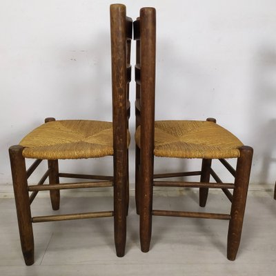 Chalet Style Chairs by Charlotte Perriand, 1960s, Set of 4-EAD-1747177