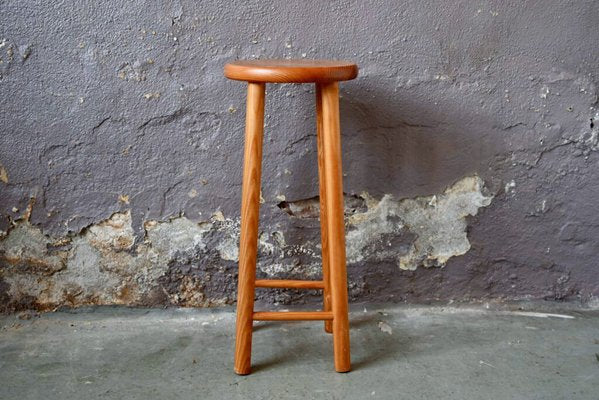 Chalet Style Pine Bar Stools, 1970s, Set of 2-AIU-1822234