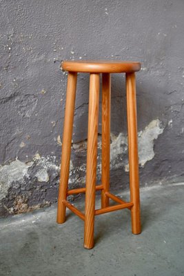 Chalet Style Pine Bar Stools, 1970s, Set of 2-AIU-1822234