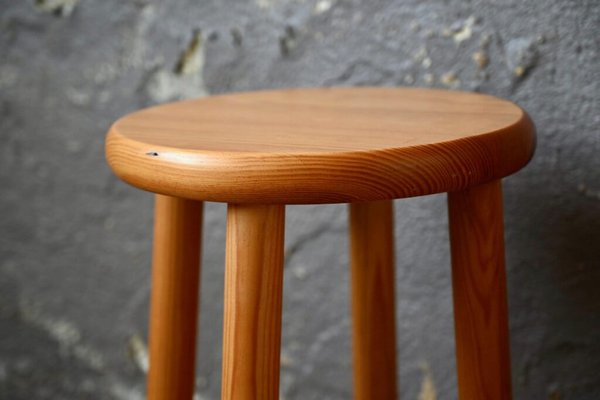 Chalet Style Pine Bar Stools, 1970s, Set of 2-AIU-1822234