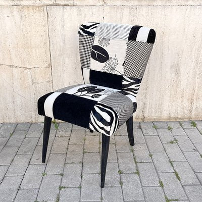 Chamber Armchair with Patchwork Upholstery, Italy, 1950s-BVG-1371705