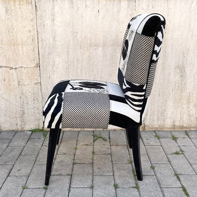 Chamber Armchair with Patchwork Upholstery, Italy, 1950s-BVG-1371705