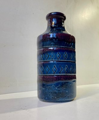 Chamotte Stoneware Vase in Blue and Purple Glaze from Bitossi, 1960s-LCR-1162463