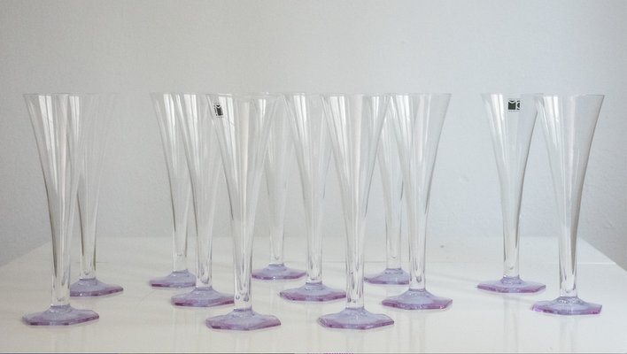 Champagne Flutes by Carlo Moretti, Set of 12-TKI-2034499