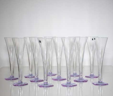 Champagne Flutes by Carlo Moretti, Set of 12-TKI-2034499