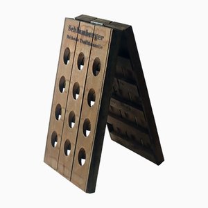 Champagne Wine Rack in Oak, 1980s-ESB-1436303