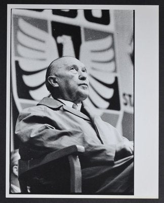 Chancellor Konrad Adenauer Sitting, 1950s-DYV-700971