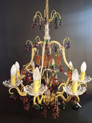 Chandelier 8 Lights with Glass Fruits-NWA-1730120