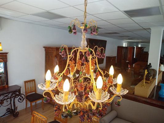 Chandelier 8 Lights with Glass Fruits-NWA-1730120