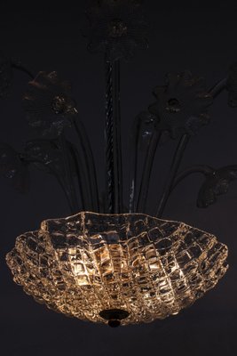 Chandelier by Fritz Kurz for Orrefors, 1950s-KO-770025