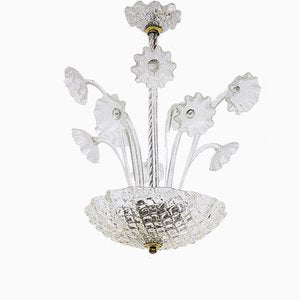 Chandelier by Fritz Kurz for Orrefors, 1950s-KO-770025