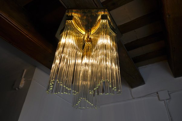 Chandelier by Gaetano Sciolari for Lightolier, Italy, 1970s-EJE-960608