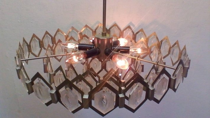 Chandelier by Jaroslav Bejvl, 1970s-TZ-592113