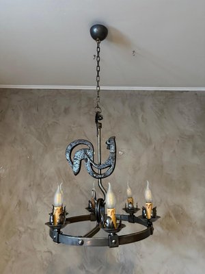 Chandelier by Jean Touret, 1950s-BFK-1822601