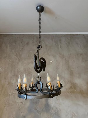 Chandelier by Jean Touret, 1950s-BFK-1822601