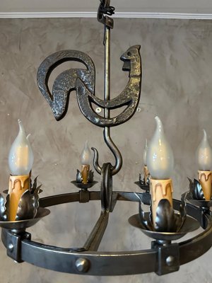 Chandelier by Jean Touret, 1950s-BFK-1822601