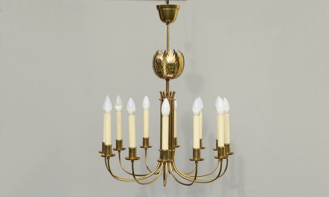 Chandelier from Vereinigte Werkstätten, 1950s-DUM-1432041