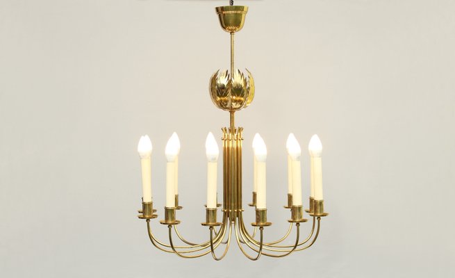 Chandelier from Vereinigte Werkstätten, 1950s-DUM-1432041