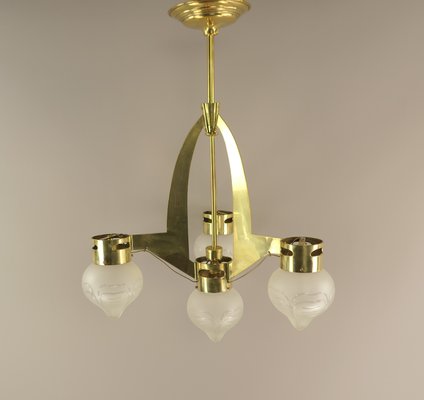 Chandelier from Wiener Werkstätte, 1920s-KDB-1720682