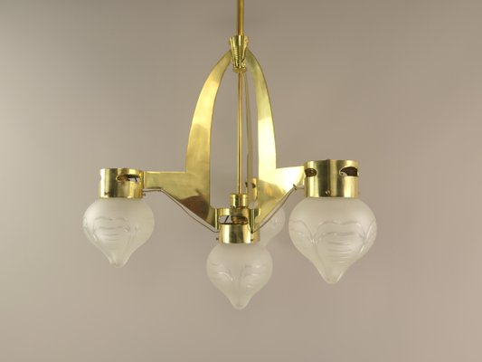 Chandelier from Wiener Werkstätte, 1920s-KDB-1720682