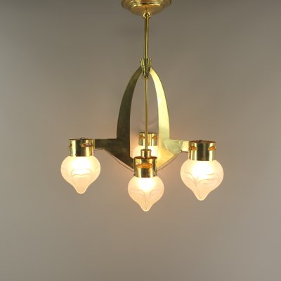 Chandelier from Wiener Werkstätte, 1920s-KDB-1720682