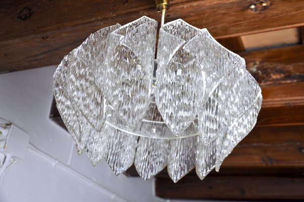 Chandelier in Bakelite with Frosted Effect from Kalmar, France, 1980s-EJE-935485