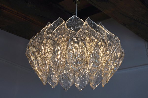 Chandelier in Bakelite with Frosted Effect from Kalmar, France, 1980s-EJE-935485