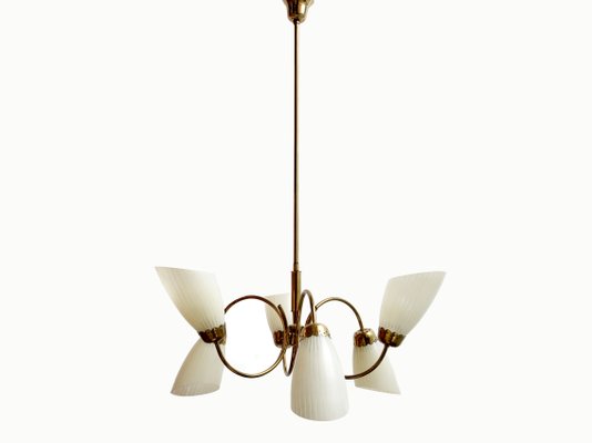 Chandelier in Brass, 1950s-PF-770249