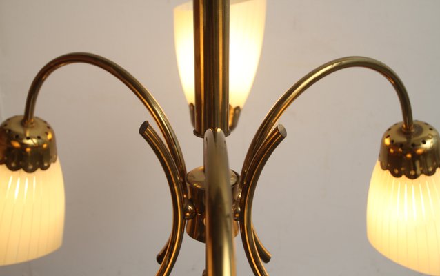 Chandelier in Brass, 1950s-PF-770249