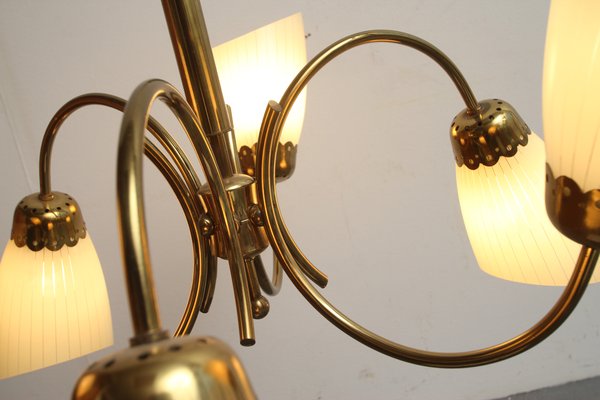 Chandelier in Brass, 1950s-PF-770249