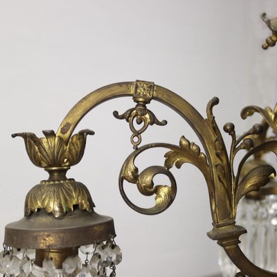 Chandelier in Brass & Golden Bronze-VMM-1313444