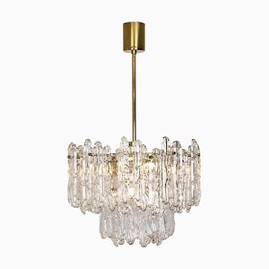 Chandelier in Ice Glass from Kinkeldey, 1965-VDW-913229