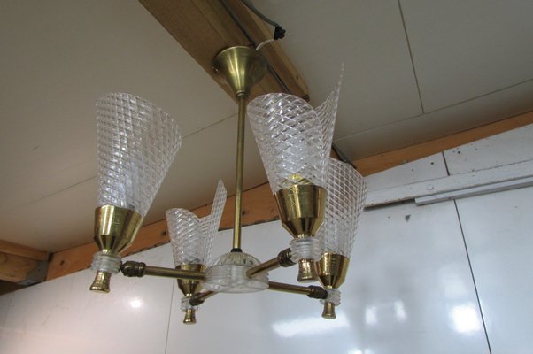 Chandelier & Sconce, 1960s, Set of 2-RDN-574635