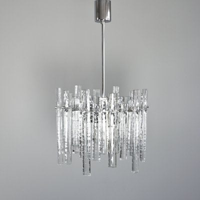 Chandelier with 36 Ice Glass Pieces from Kinkeldey-RST-1233448