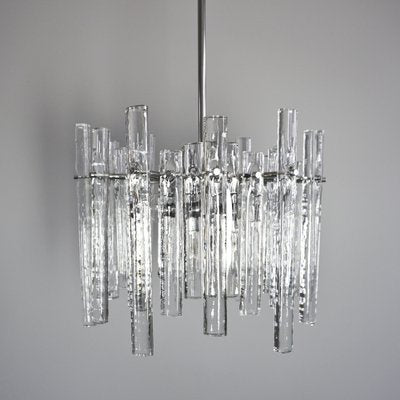 Chandelier with 36 Ice Glass Pieces from Kinkeldey-RST-1233448