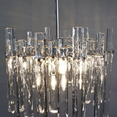 Chandelier with 36 Ice Glass Pieces from Kinkeldey-RST-1233448