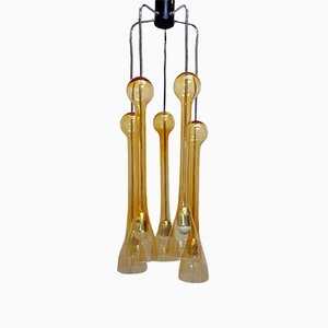 Chandelier with 5 Murano Glass Pendants-OWY-897997