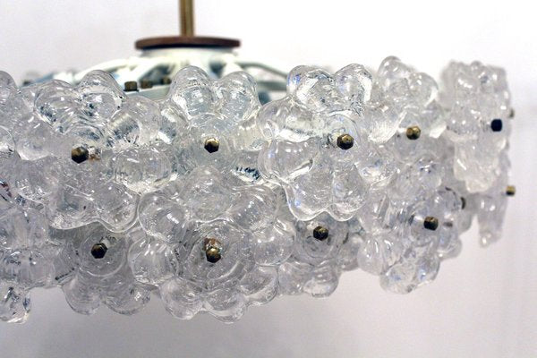 Chandelier with Flowers in Acrylic by J. T. Kalmar for Kalmar, 1960s-ZWH-1047033