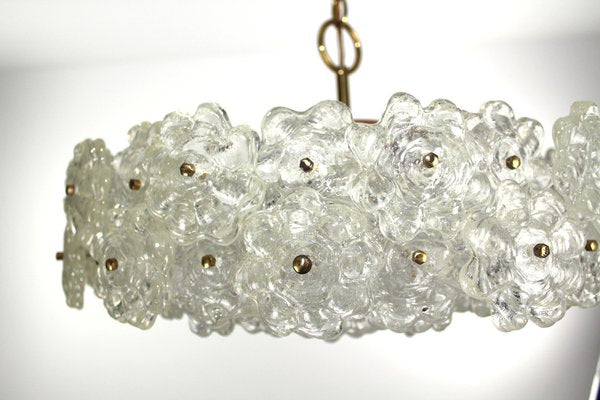 Chandelier with Flowers in Acrylic by J. T. Kalmar for Kalmar, 1960s-ZWH-1047033