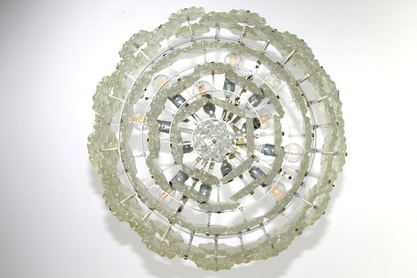 Chandelier with Flowers in Acrylic by J. T. Kalmar for Kalmar, 1960s-ZWH-1047033