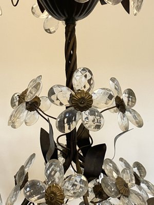 Chandelier with Glass Flowers, 1960s-NPC-1816579