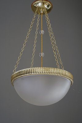 Chandelier with Original Glass Shade Vienna from Otto Prutscher, 1908-SPD-2036787