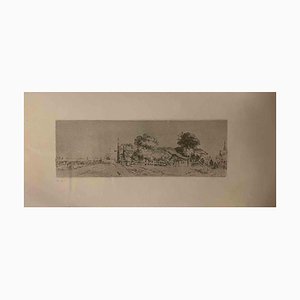 Charles Amand Durand after Rembrandt, Landscape, Etching after Rembrandt, 19th Century-ZCI-1781787