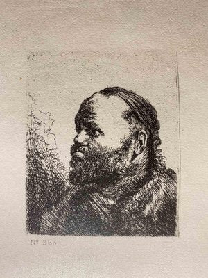 Charles Amand Durand after Rembrandt, Portrait of A Man, Engraving, 19th Century-ZCI-2029150