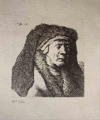 Charles Amand Durand after Rembrandt, The Artist's Mother, Engraving, 19th Century-ZCI-1788606